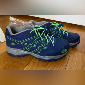 NEW The North Face UltrATAC Hiking Shoe Youth 2.5 Blue/Green